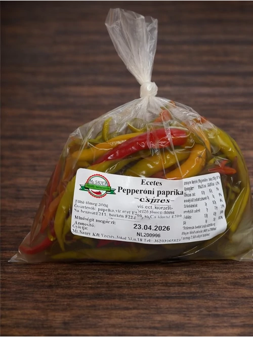 Ecetes Pepperoni Erős