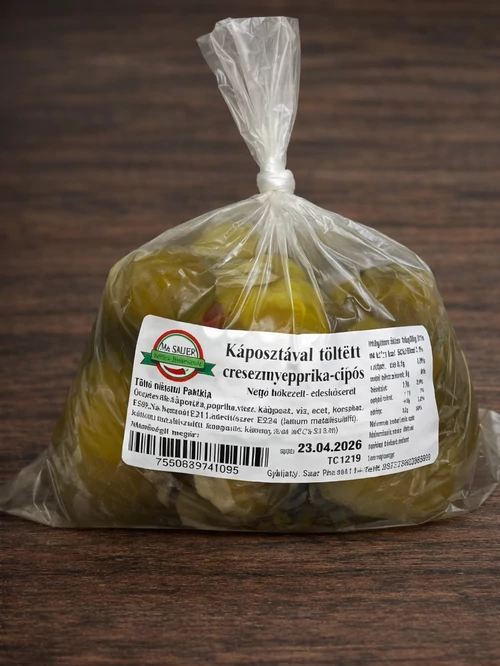 Káposztával töltött Cseresznyepaprika